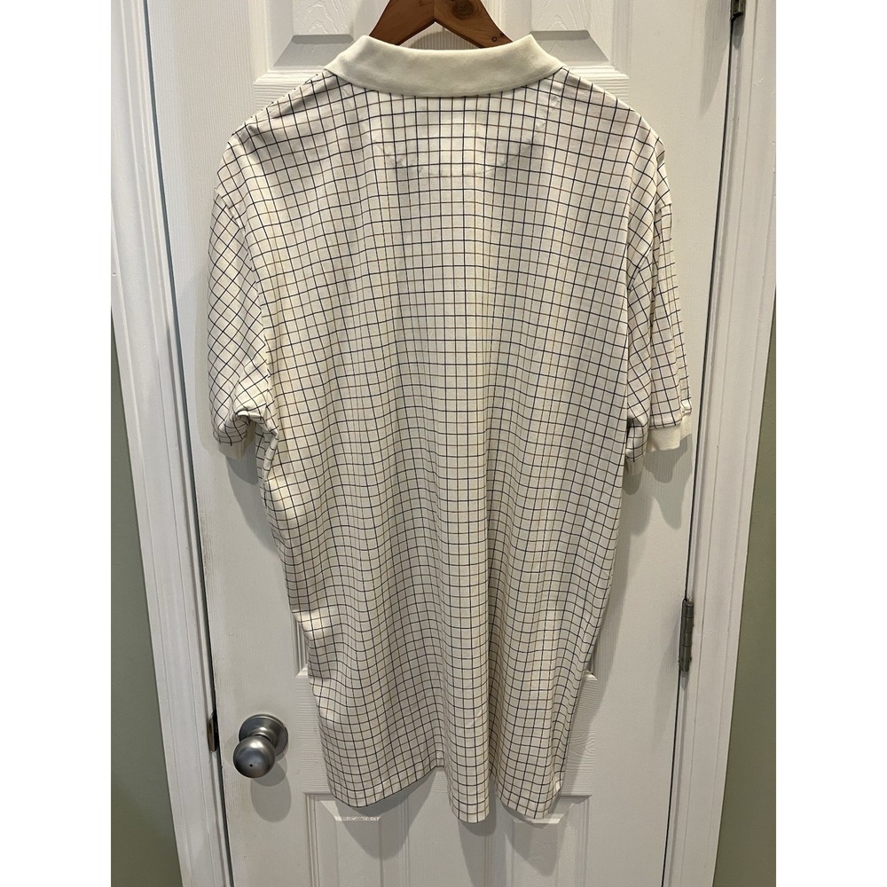 NWT Polo Ralph Lauren Short Sleeve Polo Mens XL Ivory Check Pony Vintage NOS - Picture 3 of 8